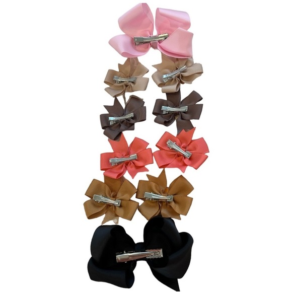 Girls Kitty Cat top shirt pullover crew neck with matching hair bows. - Picture 5 of 17